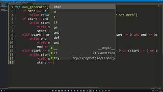 How to make own range function in python