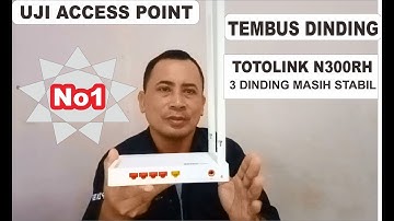 uji antena tembus dinding detail totolink n300rh