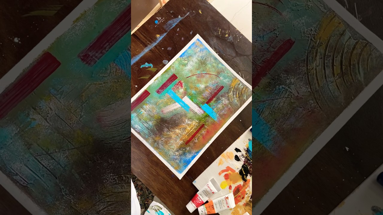 Texture Art || Abstract Painting 