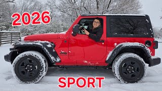 FIRST LOOK: 2026 Jeep Wrangler SPORT (2-Door) in Firecracker Red
