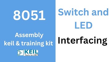Switch and LED interfacing with 8051 microcontroller | Training kit | Keil | electro Inventer