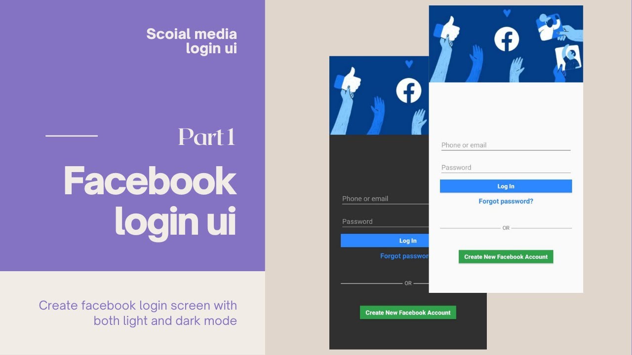Facebook App Login Screen