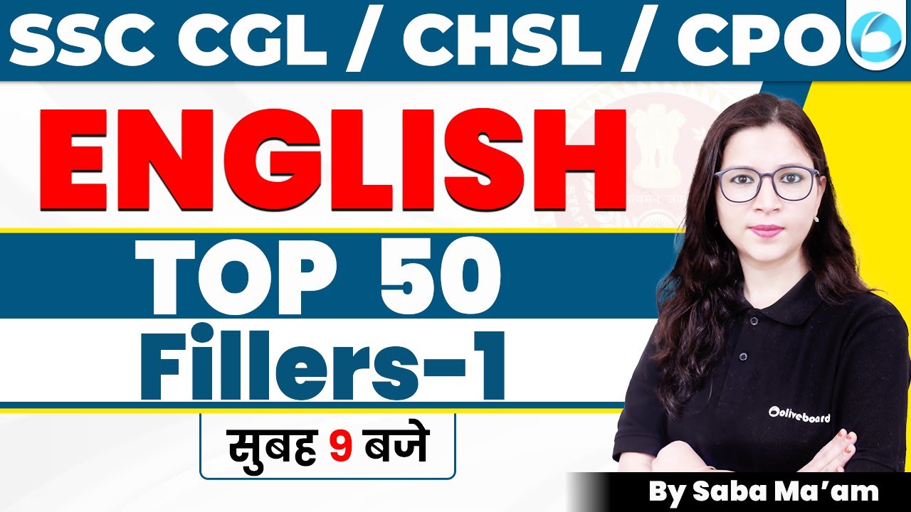 SSC CGL 2023 Batch English Top 50 Fillers 1 Reading Ssc cgl 2023 batch english top 50 fillers 1 reading