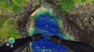 Diving off an even taller cliff