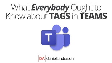 Using Tags in Microsoft Teams