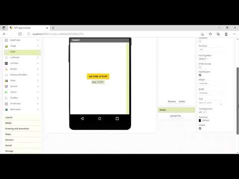 How to Use datepicker  in MIT APP INVENTOR with step by step