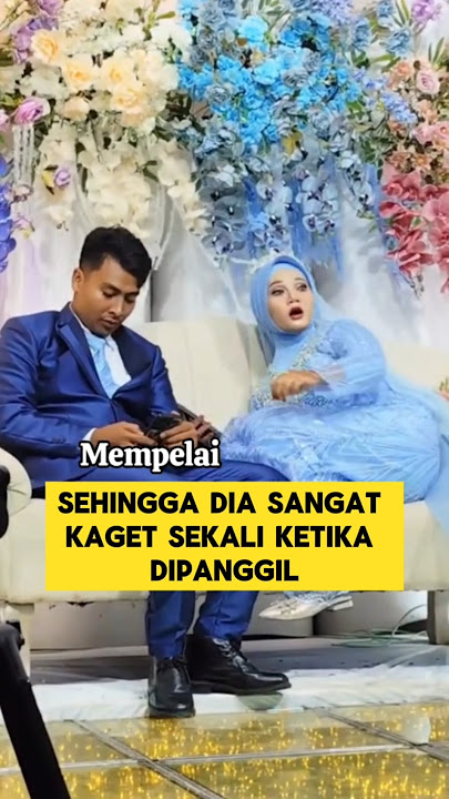 momen lucu ketika pengantin wanita terlalu fokus main hp ‼️‼️ #ngakak #lucu #manten  #pengantin