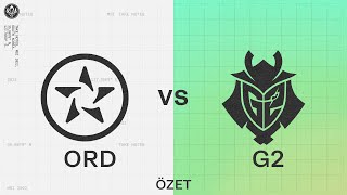 ORDER (ORD) vs G2 Esports (G2) Maç Özeti | MSI 2022 Grup Aşaması 1. Gün