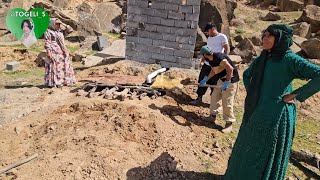 Nomadic daily life in nature: traditional cooking in old houses🌱