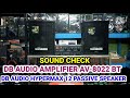 UNBOXING DB AUDIO SPEAKER SUMO 12 XL-1292 AND AMPLIFIER AV- 8022 BT & SOUNDS CHECK.