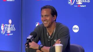 Erik Spoelstra Delivers Message To Nikola Jokic, Nuggets Before Game 2 of the NBA Finals