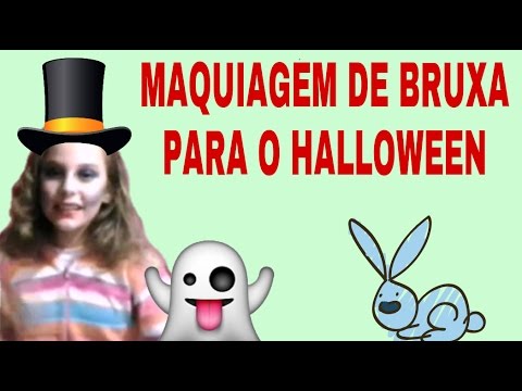 MAQUIAGEM COM KAMILE : MAQUIAGEM de BRUXA PARA O HALLOWEEN