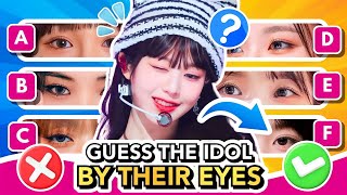 CAN YOU GUESS THE KPOP IDOL BY THEIR EYES | KPOP GAMES 2024 | KPOP QUIZ TRIVIA screenshot 2