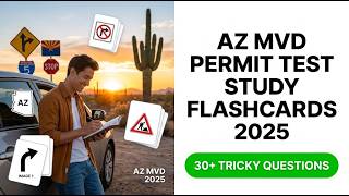 Arizona Permit Test 2026: 100% Pass Rate Study Flashcards (Signs and Rules)