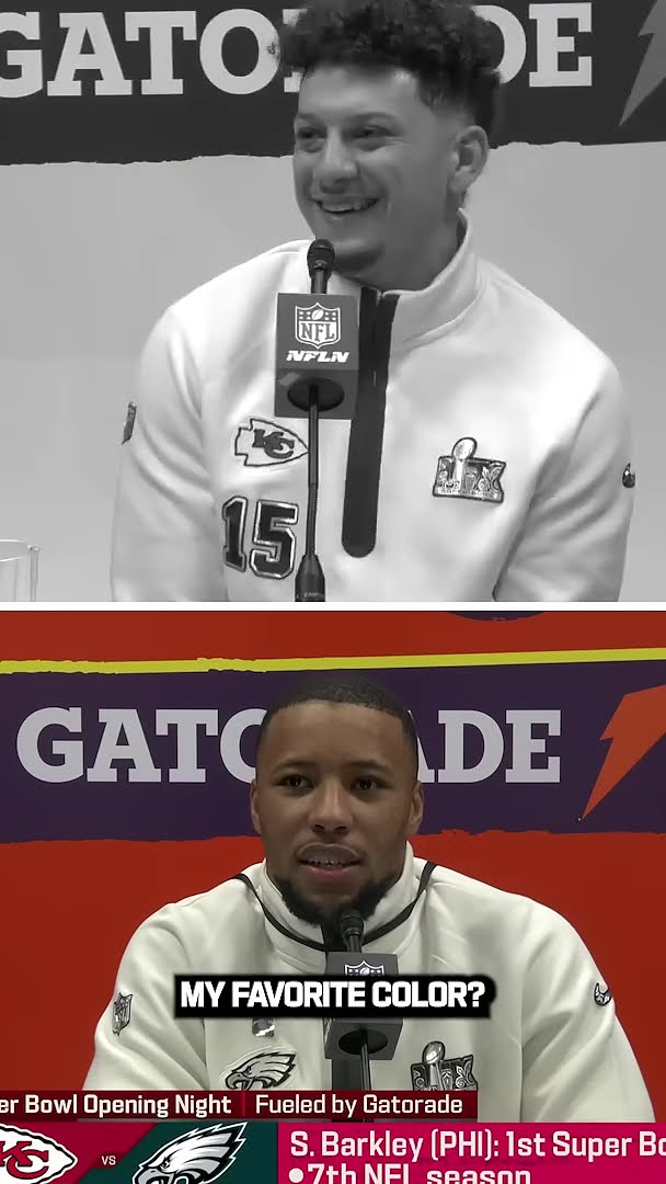 PATRICK AND SAQUON MIGHT HAVE TO SWAP FAVORITE COLORS FOR THE WEEK?