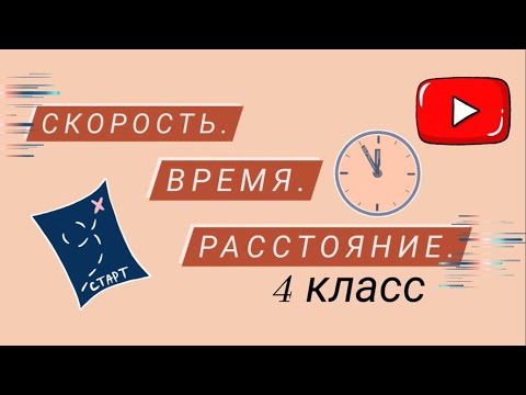 Видеоурок по математике на движение 4 класс