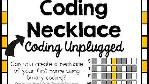 Week #5: Making a binary necklace a