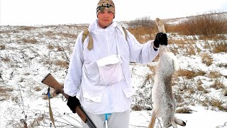 ТРОПЛЕНИЕ ЗАЙЦА с ОТЦОМ! Охота на зайца 2021-2022 зимой по снегу