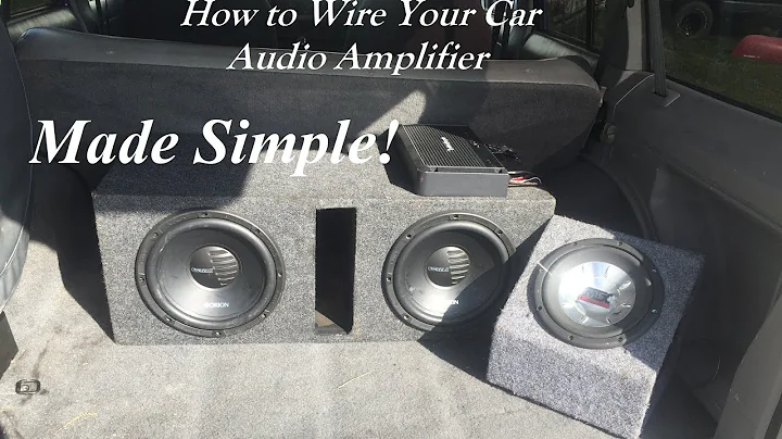 How To Hook Up Car Audio Amplifier For Subs - Basic and Simple Guide