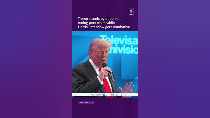 Trump stands by debunked eating pets claim while Harris’ interview gets combative