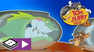 When tom ignores jerry for a feline diva's attention on boardwalk
carnival, gets his revenge swapping goldfish prize with mad piranha.
throwback ...