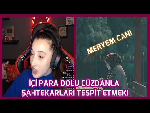 PQUEEN İÇİ PARA DOLU KAYIP CÜZDANLA SAHTEKARLARI TESPİT ETMEK VİDEOSUNU İZLİYOR! (MERYEM CAN)