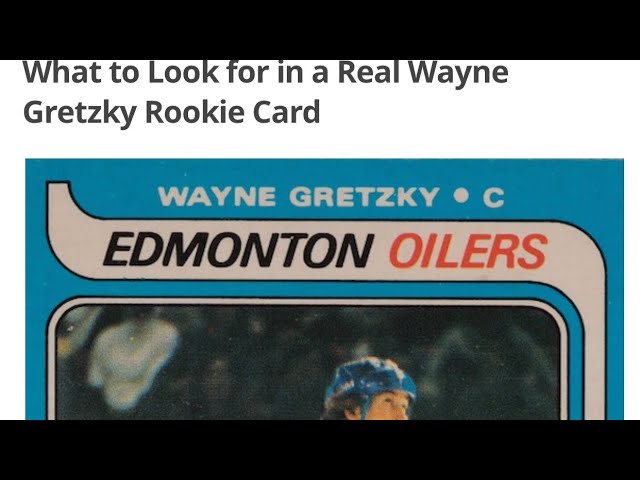 How to Spot a Fake 1979-80 O-Pee-Chee Wayne Gretzky Rookie Card