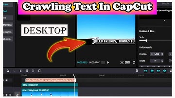 How to add Crawling Moving Text Effect In CapCut Pc