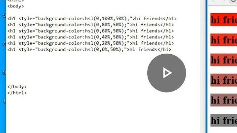 Css hsl color values saturation color lesson-5.2 (part-3)