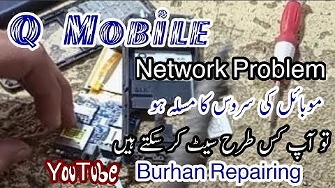 How To Make Mobile Signal Antena Qmobile SL50 Service Problem no signal emergency call no network