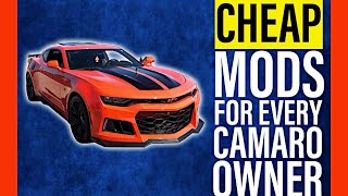 Cheap Mods for Every Camaro Owner