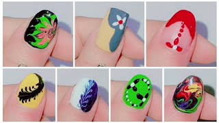 Top 7 nail art using everyday items 😱💅 You don’t need expensive tools to make beautiful nails!#viral
