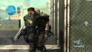 Metal Gear Online - Funny CQC moment, Body shield save, Heavy Enemy, and Bounty Fulton Save