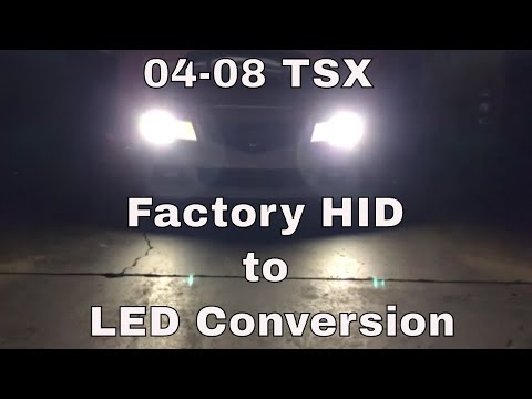 DIY: 2004-2008 Acura TSX – Factory HID to LED conversion, STEP BY STEP