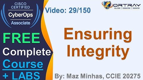 Free CCNA Cyber OPS | 29- Ensuring Integrity | Day 1 | CCNA Cyber OPS 200-201 Complete Course