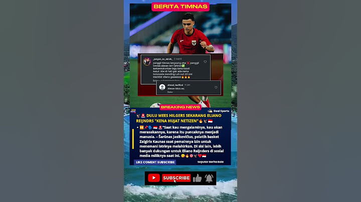DULU MEES HILGERS SEKARANG ELIANO REIJNDRS "KENA HUJAT NETIZEN" SEMANGAT ELI DAN KELUARGA