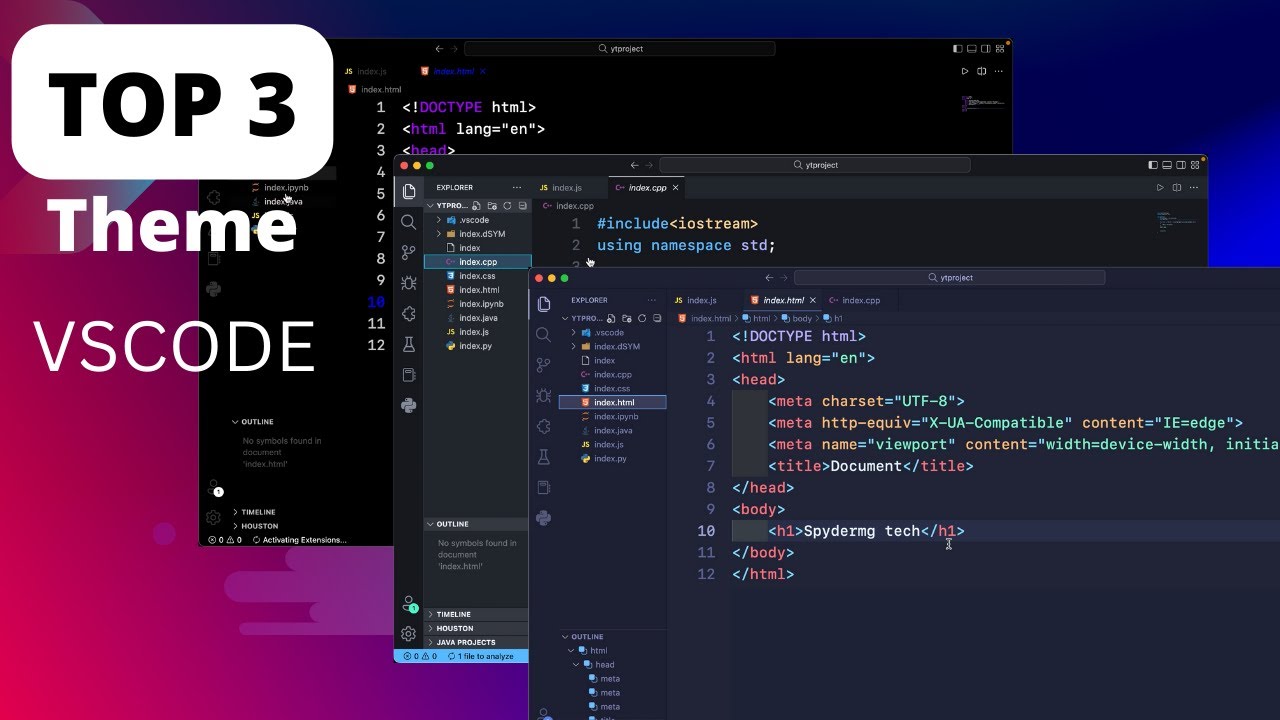 Top 3 VSCode Theme - YouTube
