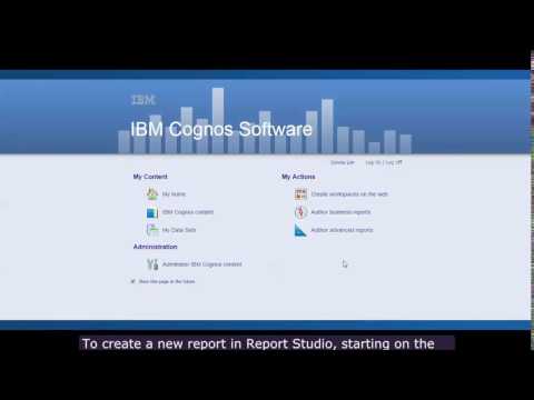 IBM Cognos Tutorial (Part 1)