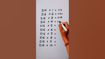 Write the Table of 516 in 16 second only..#maths #mathshack #mathstricks ‎@study_care0 