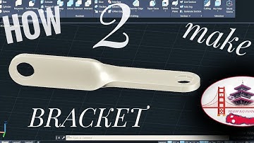 How to make 3D bracket with the help of solid and surface tool