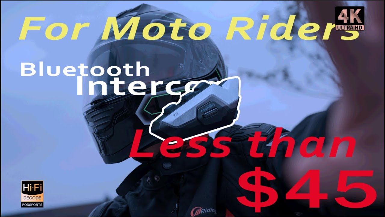 Intercom Less Than $45! Ride Connected with Fodsports T5 This