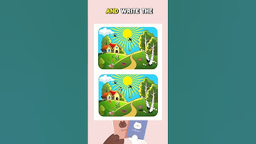 Can You Spot All the Differences? Test Your Observation Skills! #PuzzleGame #FunChallenge