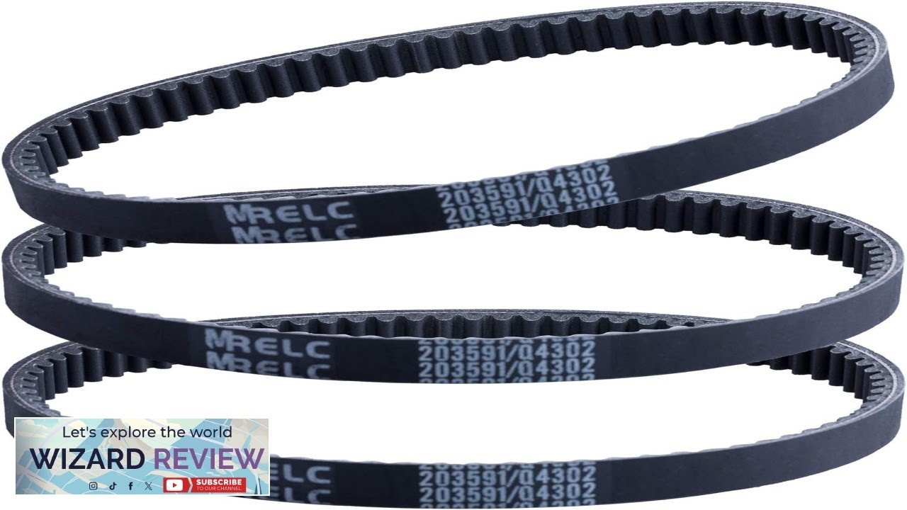 3 Pcs Go Kart Drive Belt 203591 Q4302W 30 Series Compatible Review ...