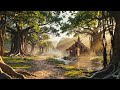 Ram Sita Vanvas Forest Background 🌿🏹 | Peaceful Ramayan Jungle Stage Visuals | Devotional VJ Loop