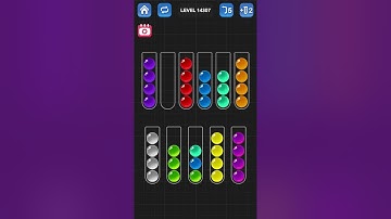 Ball Sort Puzzle by Guru Game: Levels 14306, 14307, 14308, 14309, 14310