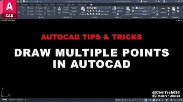 Draw Multiple Points in AutoCAD (Urdu/Hindi) | Civil Tech