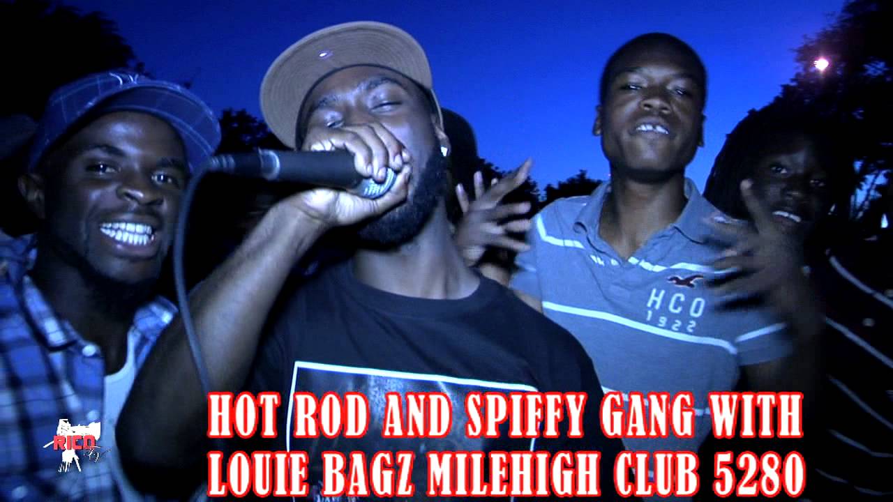 LOUIE BAGZ WITH HOT ROD AND SPIFFY GANG ON THE BLOCK MILE HIGH CLUB - YouTube