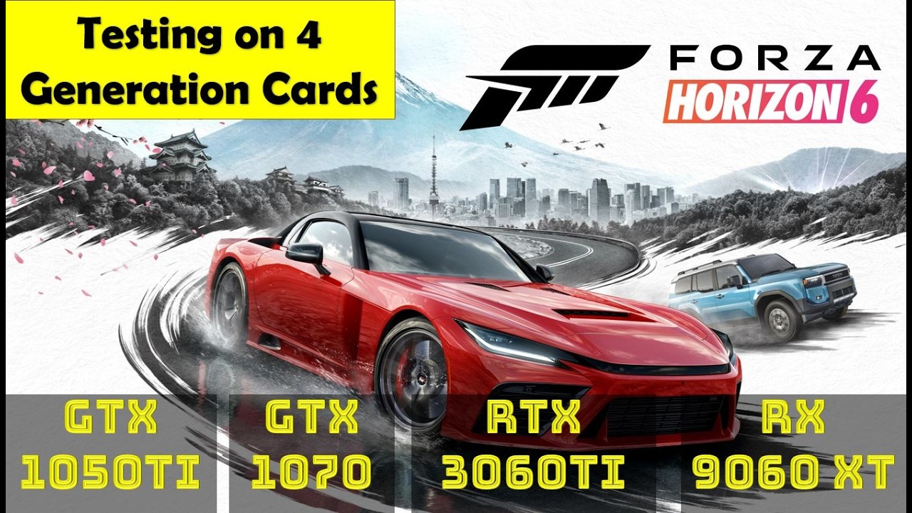 Forza Horizon 6 Tested on 4 Generations GPU's | GTX 1050Ti | GTX 1070 ...