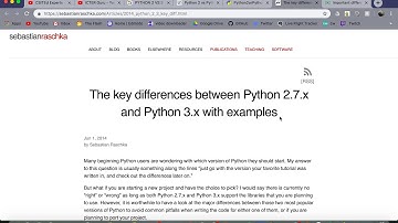 Python 2 vs Python 3 Versions:: Major Differences