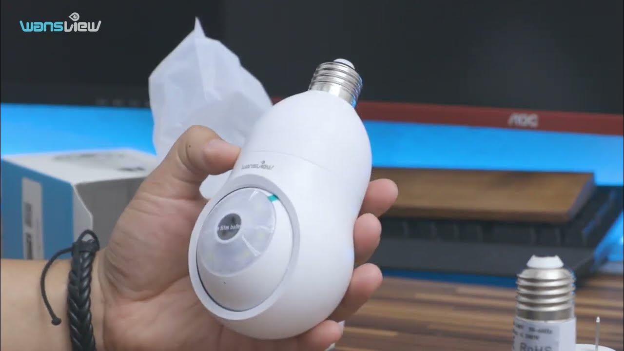 Wansview G6 2K Light Bulb Camera Unboxing & Review 